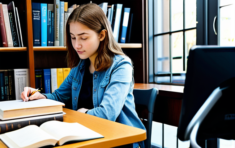 웰빙코디네이터 이론 공부 팁 - Study Session**

"A young woman, fully clothed in modest casual attire, studying well-being coordina...