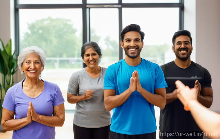 웰빙코디네이터와 고객 설문조사 활용법 - **Prompt:** A dynamic composition showing diverse South Asian individuals participating in various w...