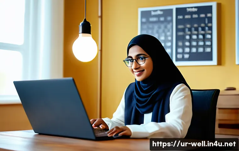 웰빙코디네이터의 경력 관리 - A professional wellbeing coordinator of South Asian descent, wearing modest office attire, attentive...