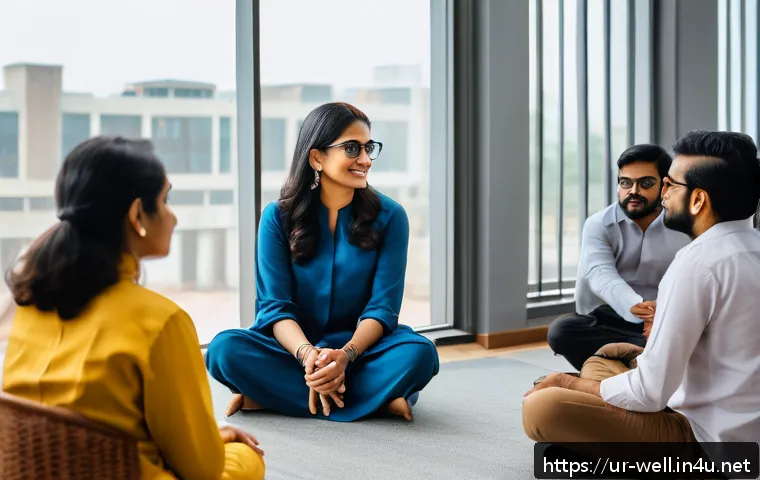 웰빙코디네이터와 비즈니스 플랜 수립 - A modern corporate wellness workshop scene in an office setting in Karachi, Pakistan, featuring dive...