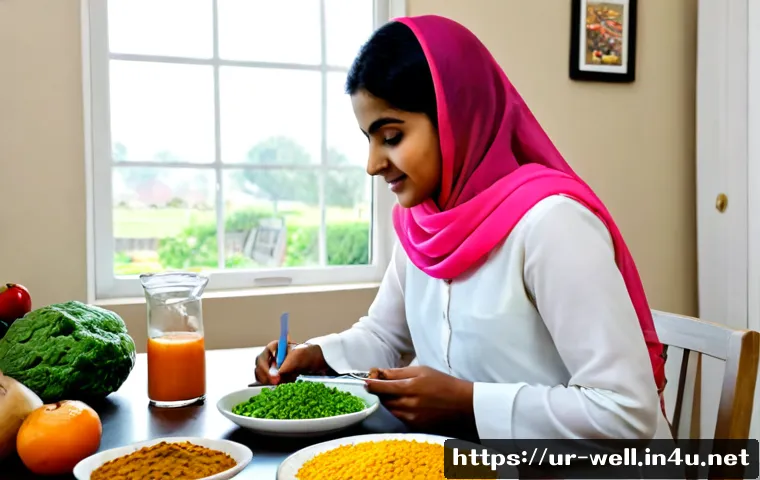Home 30 웰빙코디네이터와 고객 건강 개선 사례 - Photorealistic wellness coordinator consulting with a middle-aged Pakistani woman in modest shalwar ...
