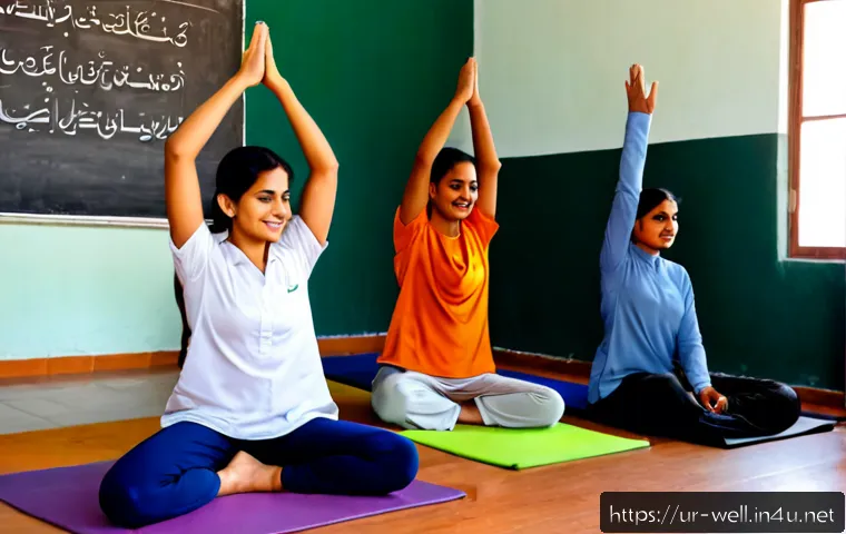 Home 17 웰빙코디네이터 직무 교육 수료 과정 - Photorealistic wellness coordinator training workshop in Pakistan, a confident adult learner in mode...